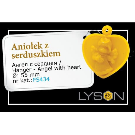 Forma silikonowa - Aniołek z serduszkiem - zawieszka^ Forma silikonowa - Aniołek z serduszkiem - zawieszka^