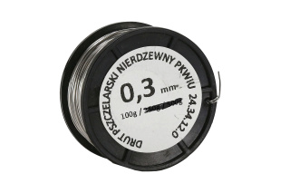 Drut pszczelarski nierdzewny 0,3 mm - 100 g