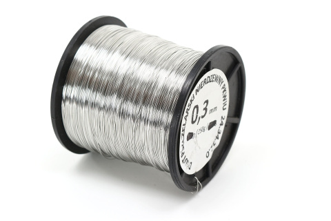 Drut pszczelarski nierdzewny 0,3 mm - 250 g Drut pszczelarski nierdzewny 0,3 mm - 250 g
