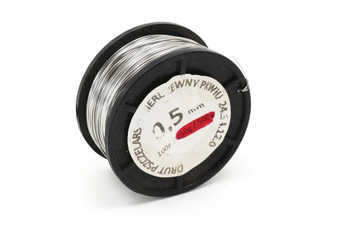 Drut pszczelarski nierdzewny 0,5 mm - 100 g Drut pszczelarski nierdzewny 0,5 mm - 100 g