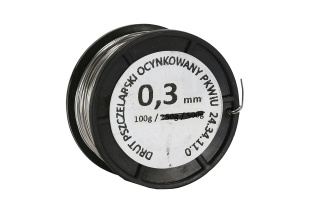 Drut pszczelarski ocynkowany 0,3 mm - 100 g