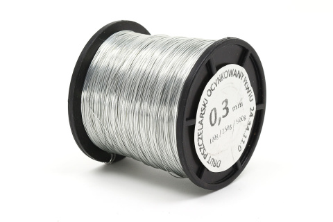 Drut pszczelarski ocynkowany 0,3mm - 250g Drut pszczelarski ocynkowany 0,3mm - 250g