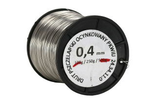 Drut pszczelarski ocynkowany 0,4 mm - 250 g