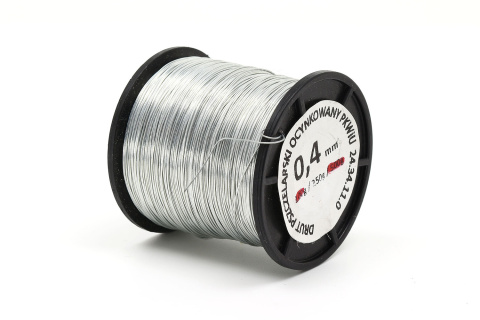 Drut pszczelarski ocynkowany 0,4 mm - 250 g Drut pszczelarski ocynkowany 0,4 mm - 250 g