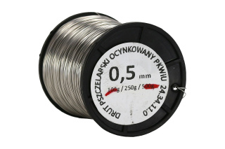 Drut pszczelarski ocynkowany 0,5 mm - 250 g