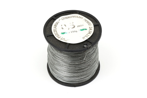 Drut pszczelarski ocynkowany 0,5 mm - 250 g Drut pszczelarski ocynkowany 0,5 mm - 250 g