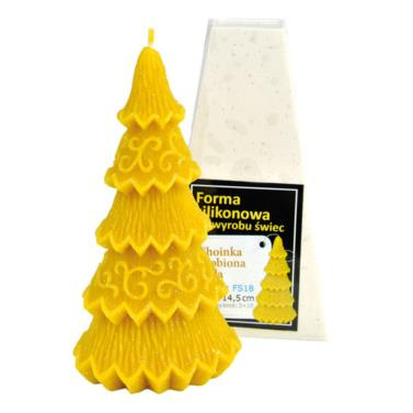 Forma silikonowa - CHOINKA ZDOBIONA MAŁA 14,5 cm