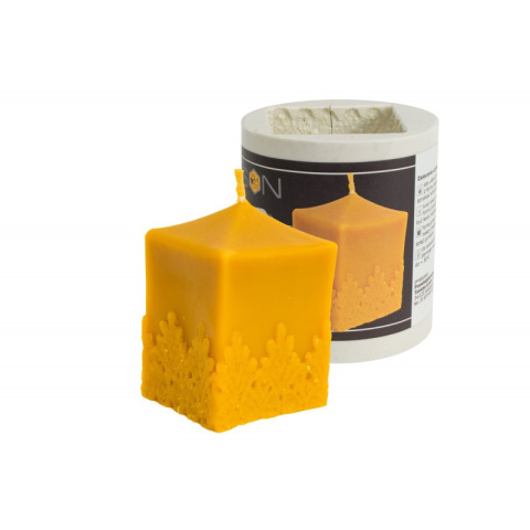 Forma silikonowa KOSTKA Z KORONKĄ