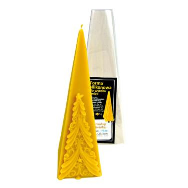 Forma silikonowa - OSTROSŁUP Z CHOINKĄ 20,5 cm