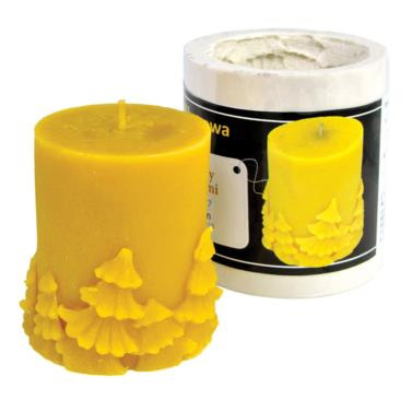 Forma silikonowa - WALEC MAŁY Z CHOINKAMI 7,5 cm