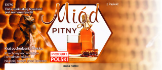 Etykieta na Miód PITNY - opakowanie 100 szt.