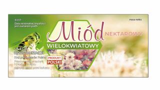 Etykieta na miód nektarowy wielokwiatowy 100 szt