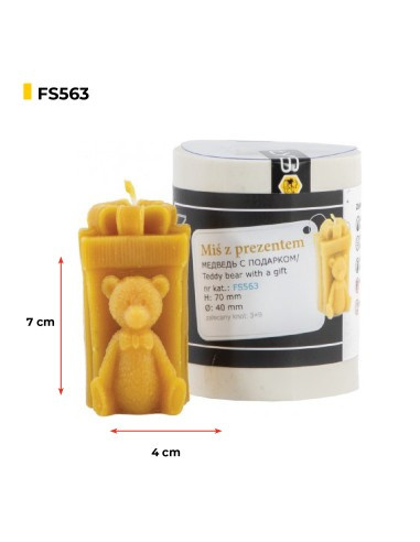 Forma silikonowa -Miś z prezentem Forma silikonowa -Miś z prezentem
