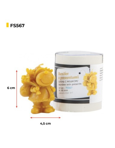 Forma silikonowa Renifer z prezentami Forma silikonowa Renifer z prezentami