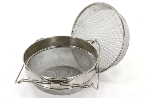 Sito podwójne nierdzewne wypukłe SILVER Sito podwójne nierdzewne wypukłe SILVER