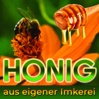 Baner reklamowy niemieckojęzyczny zielono-żóty new 1x1