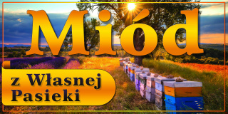 Baner reklamowy pasieka w polu lawendy 2x1m