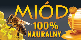 Baner reklamowy szaro-złoty 2x1m