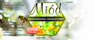 Etykiety na miód nektarowo spadziowy - opakowanie 100szt