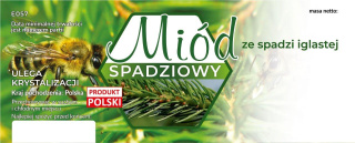 Etykiety na miód spadziowy ze spadzi iglastej 100szt