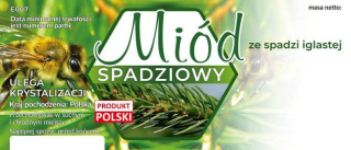 Etykiety na miód spadziowy ze spadzi iglastej opakowanie 100 szt