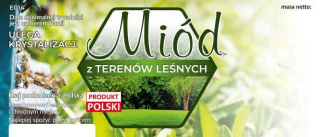 Etykiety na miód z Terenów Leśnych opakowanie 100 szt