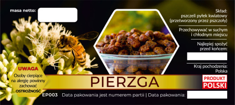 Etykiety na pierzgę 100szt Etykiety na pierzgę 100szt