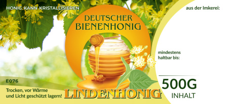 Etykiety niemieckojęzyczne kolorowe LINDENHONIG 100szt/1op Etykiety niemieckojęzyczne kolorowe LINDENHONIG 100szt/1op