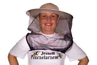 Kapelusz pszczelarski z gumką pod ramionami