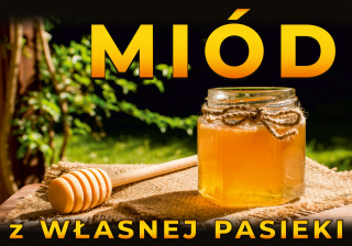 Tablica informacyjna mała Słoik z miodem i nabierak